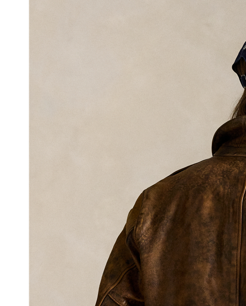 Steeped in heritage and crafted with exceptional attention to detail, this piece draws inspiration from a jacket in Mr Lauren's personal collection. The sheepskin leather is specially treated to achieve a perfectly weathered, vintage patina, which only gets better with time.