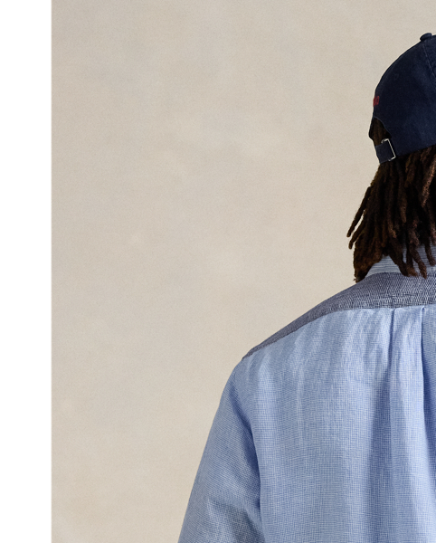 Decades ago, tailors would learn their craft by sewing together shirts made from fabric remnants. Over time, a staple of playful preppy style evolved from this practice – the fun shirt. This linen version combines a mix of checked and striped patterns into a single statement-making piece, adorned with the iconic Pony.