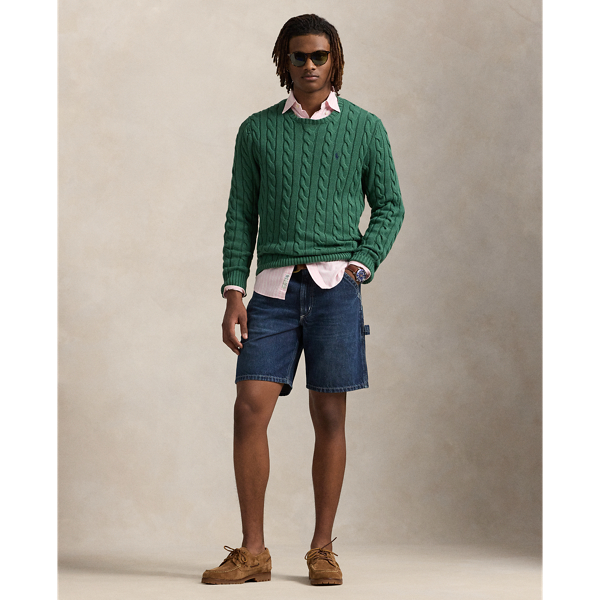 These shorts are crafted with cotton drill twill – a lightweight yet durable fabric that's defined by a pronounced diagonal weave. Inspired by classic workwear, they feature utilitarian pockets and railroad stitching at the back pockets. A special dye process creates a soft feel and an authentic timeworn look.