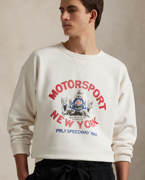 Part of the season's racing-inspired collection, this cotton-blend sweatshirt is printed with a signature graphic, which pays homage to motorsports.