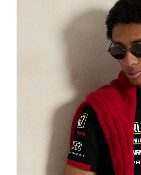 An American style standard since 1972, the Polo shirt has been imitated but never matched. Over the decades,  Ralph Lauren Lauren has reimagined his signature style in a wide array of colours and fits, yet all retain the quality and attention to detail of the iconic original. Part of the season's motorsport-inspired collection, this stretch mesh version pays homage to high-octane racing with signature graphics.