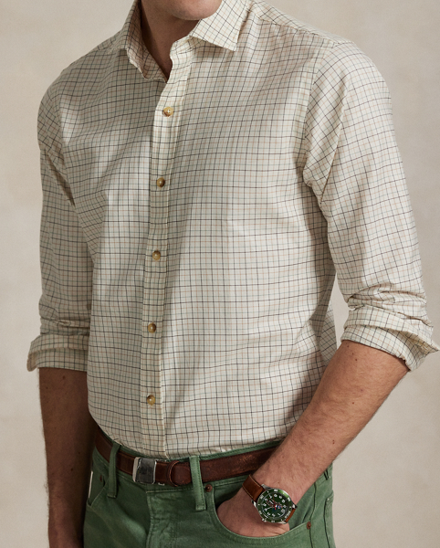 Crafted from 120s-quality, two-ply cotton, this plaid shirt exemplifies Polo Ralph Lauren Lauren’s commitment to time-honoured craftsmanship and enduring style.