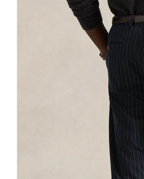 These flat-front trousers are crafted from a lightweight stretch fabric, which is brushed for a super-soft feel.