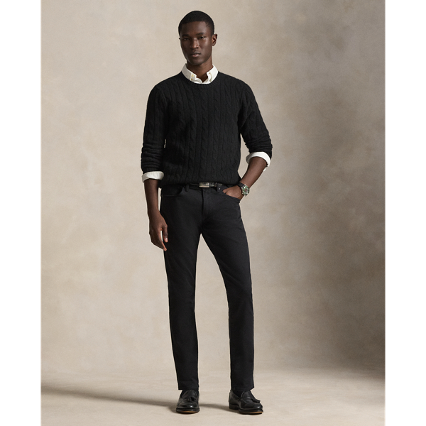 The slim-leg Sullivan features a regular rise and a trim fit through the seat, thigh and knee. This pair is constructed from a left-hand twill similar to bull denim – a durable fabric often used in workwear. They are garment-dyed and washed for an authentically timeworn appearance.