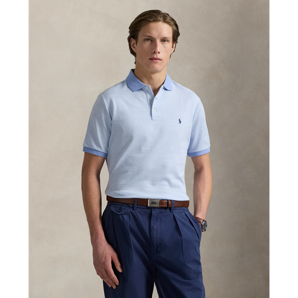 An American style standard since 1972, the Polo shirt has been imitated but never matched. Over the decades, Ralph Lauren Lauren has re-imagined his signature style in a wide array of colours and fits, yet all retain the quality and attention to detail of the iconic original. This houndstooth-pattern version is made from cotton jersey, which is washed for a super-soft feel.