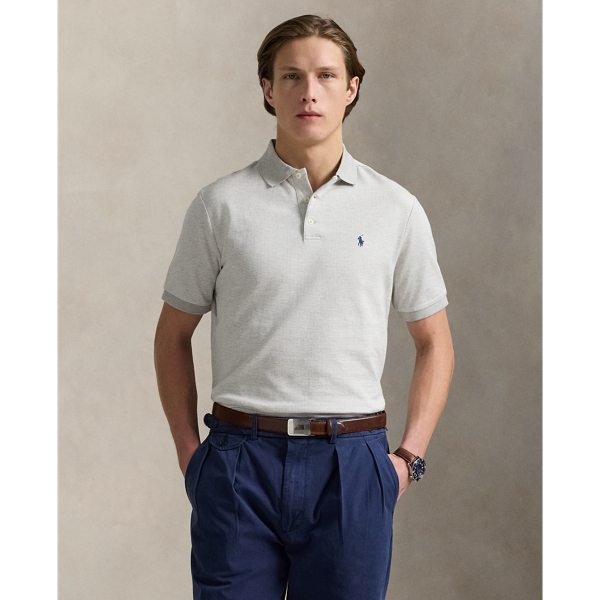 An American style standard since 1972, the Polo shirt has been imitated but never matched. Over the decades, Ralph Lauren Lauren has re-imagined his signature style in a wide array of colours and fits, yet all retain the quality and attention to detail of the iconic original. This houndstooth-pattern version is made from cotton jersey, which is washed for a super-soft feel.