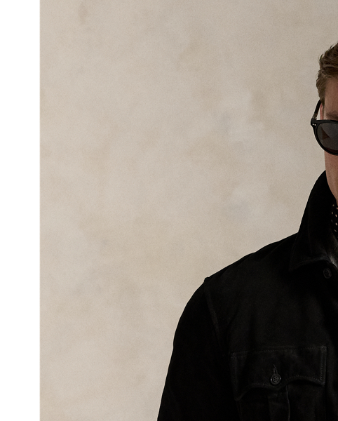 This layer combines a utilitarian-inspired silhouette with lightweight suede for a rugged look that is distinctly Polo.