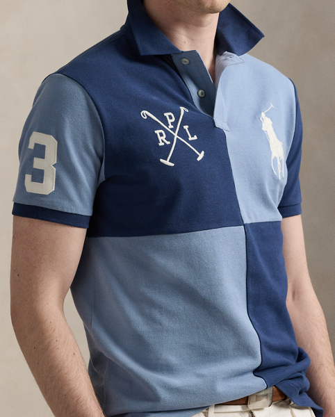An American style standard since 1972, the Polo shirt has been imitated but never matched. Over the decades, Ralph Lauren Lauren has re-imagined his signature style in a wide array of colours and fits, yet all retain the quality and attention to detail of the iconic original. This version is made from our highly breathable cotton mesh and features a twill “3” patch, which is the number typically worn by a polo team’s strongest player.