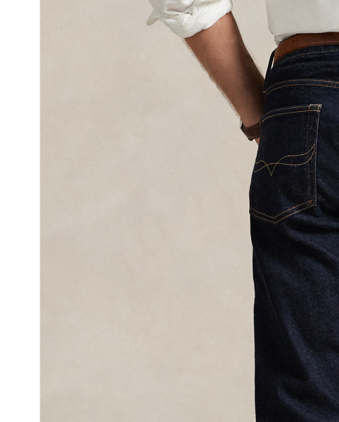 The slim-leg Sullivan features a regular rise and a trim fit through the seat, the thigh, and the knee. This pair is crafted from Japanese selvedge twill, which is woven to prevent fraying. A hint of stretch allows for ease of movement, while a custom-formulated wash provides the look of authentic raw denim.