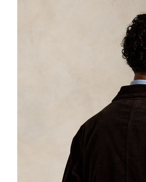 Inspired by French workwear, this hand-detailed jacket is crafted from washed wide-wale corduroy and developed with a multilevel dye process.