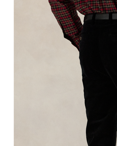 These trousers' fine-wale corduroy is produced with a higher pile for a more plush and luxurious feel.