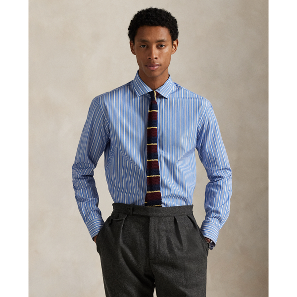 Part of our exclusive collaboration with Thomas Mason, a storied European mill renowned for its exquisite textiles, this Classic Fit shirt is beautifully tailored from a striped cotton fabric specially selected from Thomas Mason's archives. Combining tradition, quality and craftsmanship, this collection celebrates an enduring partnership, with each shirt telling a story of timeless style and elegance.