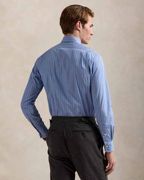 Part of our exclusive collaboration with Thomas Mason, a storied European mill renowned for its exquisite textiles, this Classic Fit shirt is beautifully tailored from a striped cotton fabric specially selected from Thomas Mason's archives. Combining tradition, quality and craftsmanship, this collection celebrates an enduring partnership, with each shirt telling a story of timeless style and elegance.