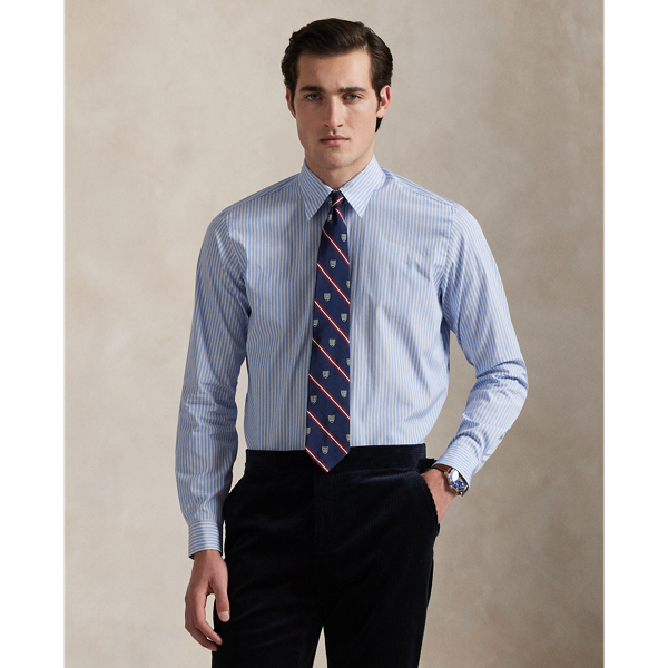 Part of our exclusive collaboration with Thomas Mason, a storied European mill renowned for its exquisite textiles, this Classic Fit shirt is beautifully tailored with a striped cotton fabric that was specially selected from Thomas Mason's archives. Uniting tradition, quality and crafting, this collection celebrates an enduring partnership, which each shirt telling a story of timeless style and elegance.