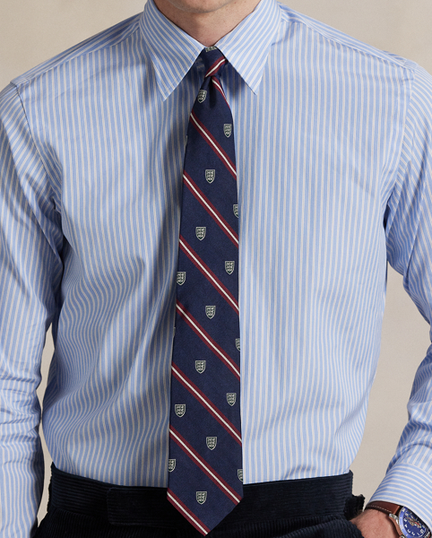 Part of our exclusive collaboration with Thomas Mason, a storied European mill renowned for its exquisite textiles, this Classic Fit shirt is beautifully tailored with a striped cotton fabric that was specially selected from Thomas Mason's archives. Uniting tradition, quality and crafting, this collection celebrates an enduring partnership, which each shirt telling a story of timeless style and elegance.