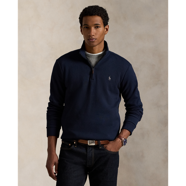 This cotton-blend pullover is made from a mesh-textured version of our double-knit fabric and finished with our signature Pony.