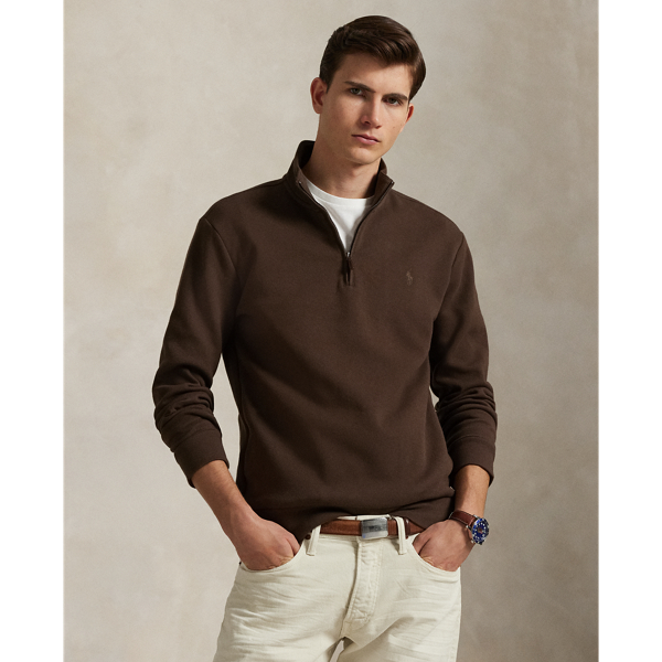 This cotton-blend pullover is made from a mesh-textured version of our double-knit fabric and finished with our signature Pony.