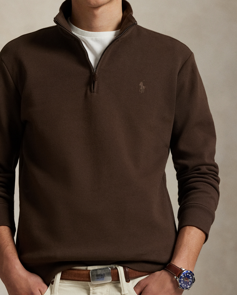 This cotton-blend pullover is made from a mesh-textured version of our double-knit fabric and finished with our signature Pony.