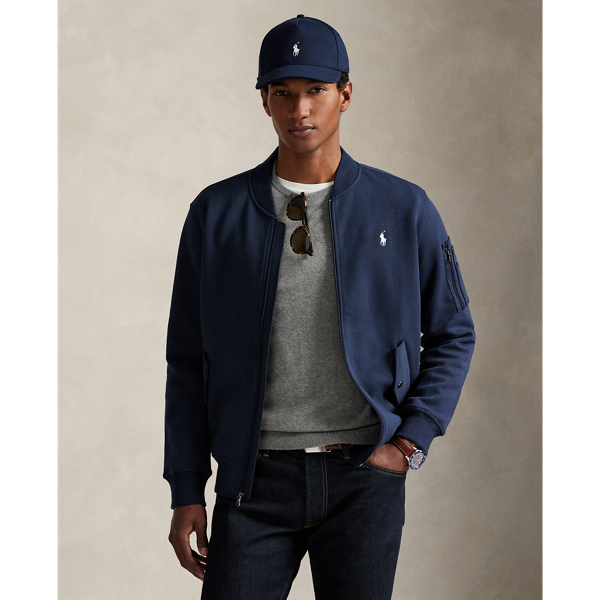 A sporty take on the classic bomber jacket, this version is cut from a smooth cotton-blend fabric and finished with our signature embroidered Pony.