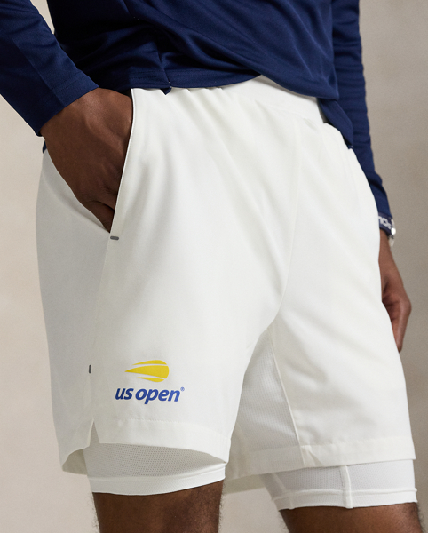 Celebrating Ralph Lauren Lauren's 20th anniversary in partnership with the US Open, these shorts are part of our 2025 US Open Tennis Championships collection. They are inspired by the ball crew uniform Ralph Lauren Lauren designed for this year's tournament and are crafted from a lightweight stretch fabric, which wicks away moisture. They feature mesh compression shorts in the interior.