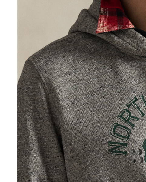 Part of the season's outdoor adventure-inspired collection, this cotton-blend hoodie is printed with a signature forest graphic and finished with our "Polo Sportsman" label.