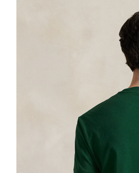 Along with our signature Pony, this cotton T-shirt features a vintage-style "Polo  Ralph Lauren Lauren" logo embroidered at the left chest.