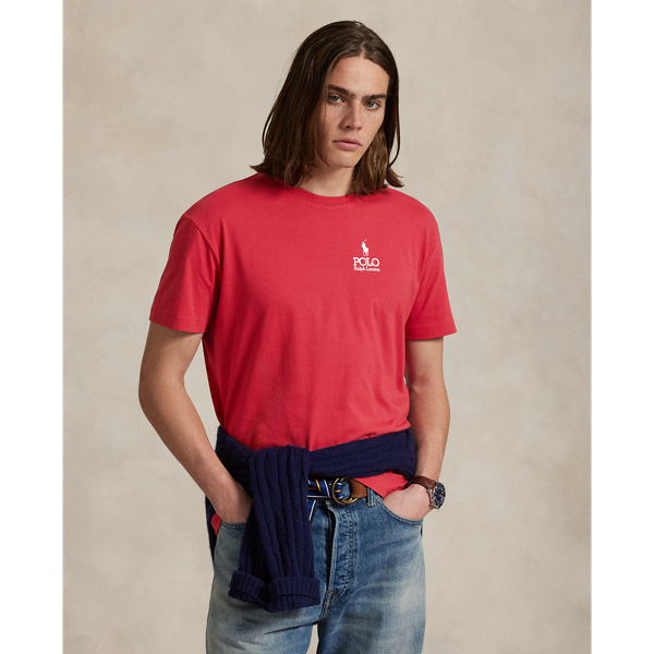 Along with our signature Pony, this cotton T-shirt features a vintage-style "Polo  Ralph Lauren Lauren" logo embroidered at the left chest.