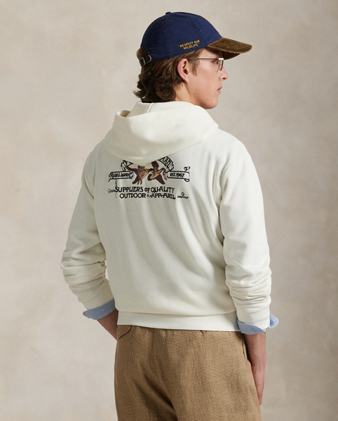 Made with cotton-blend fleece, this full-zip hoodie features "Polo Sportsman" embroidery that's inspired by a graphic from our Autumn 1992 collection.