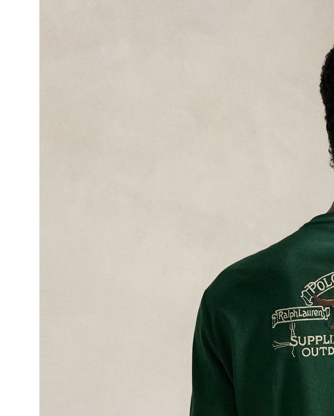 Made from soft cotton jersey, this long-sleeve T-shirt features "Polo Sportsman" embroidery that's inspired by a graphic from our Autumn 1992 collection.