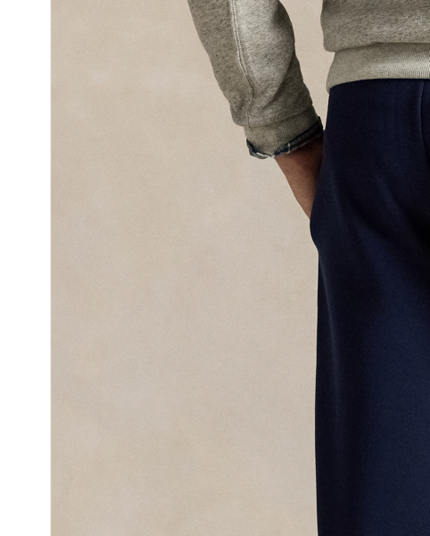 Along with our signature embroidered Pony, these cotton-blend trousers feature our Polo logo rendered in letterman-style appliqués.