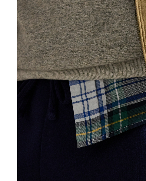 Along with our signature embroidered Pony, these cotton-blend trousers feature our Polo logo rendered in letterman-style appliqués.