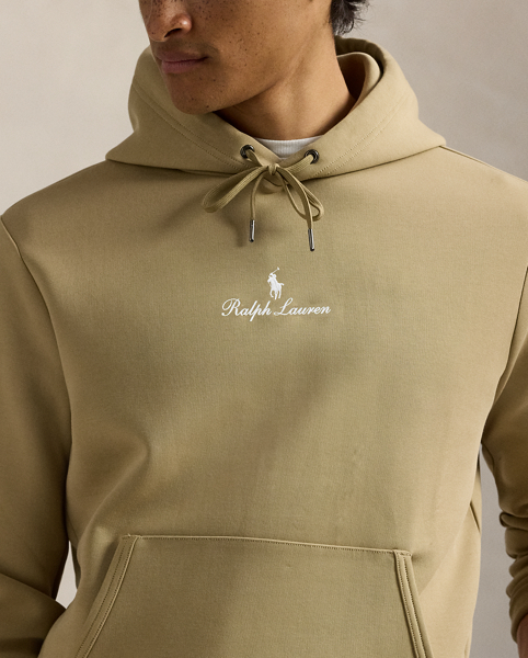 In addition to our signature Pony, this cotton-blend hoodie features our logo embroidered on the front in script letters.