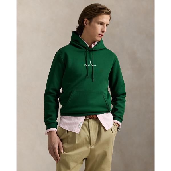 In addition to our signature Pony, this cotton-blend hoodie features our logo embroidered on the front in script letters.