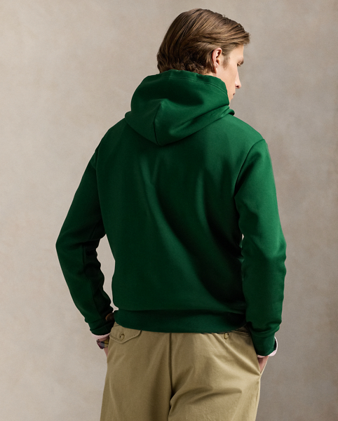 In addition to our signature Pony, this cotton-blend hoodie features our logo embroidered on the front in script letters.