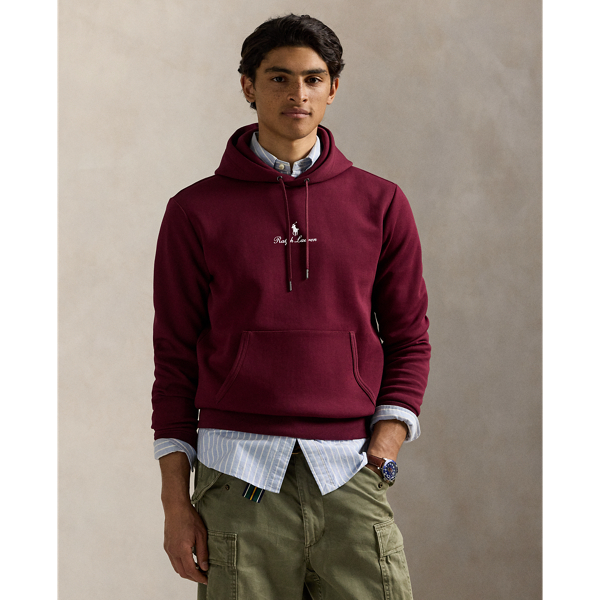 In addition to our signature Pony, this cotton-blend hoodie features our logo embroidered on the front in script letters.