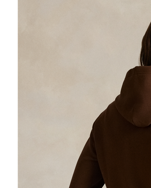 In addition to our signature Pony, this cotton-blend hoodie features our logo embroidered on the front in script letters.