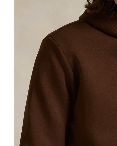 In addition to our signature Pony, this cotton-blend hoodie features our logo embroidered on the front in script letters.