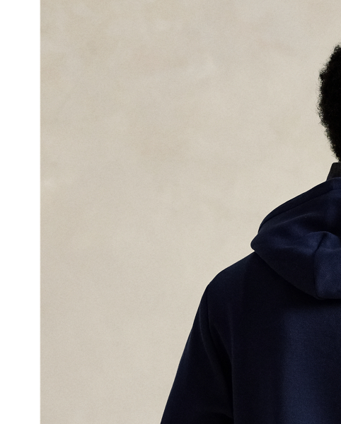 This cotton-blend hoodie is crafted from a smooth double-knit fabric that features a mesh underside. At the left chest, it is intricately embroidered with the iconic Polo Pony for a signature finish.