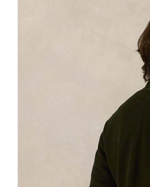 This cotton-blend track jacket is crafted from a smooth double-knit fabric that features a mesh underside. At the left chest, it is intricately embroidered with the iconic Polo Pony for a signature finish.