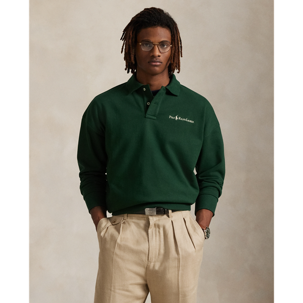 This cotton-blend sweatshirt combines the silhouette of our iconic long-sleeve Polo shirt with heavyweight fleece.