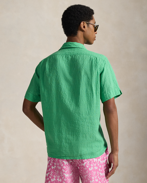 Camicia Classic-Fit in Seersucker Ralph Lauren