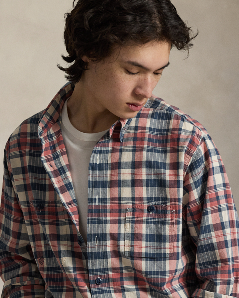 Camicia Classic-Fit Ralph Lauren con Rammendi Unici
