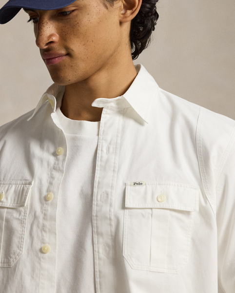 Camicia Classic-Fit in Rasatello di Ralph Lauren