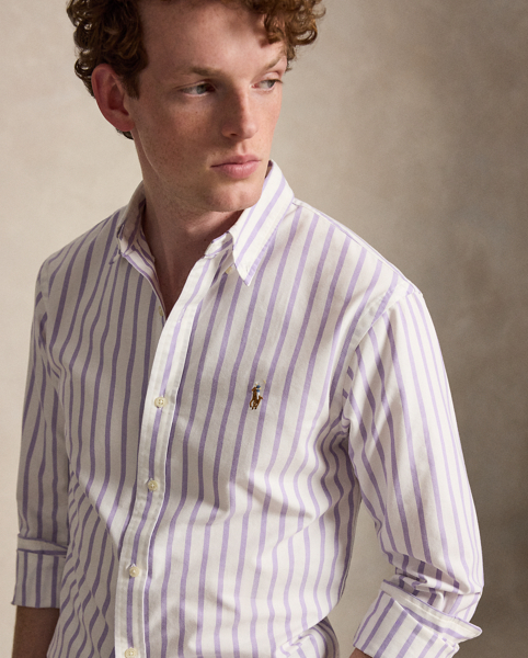Camicia Oxford a righe Slim-Fit Ralph Lauren