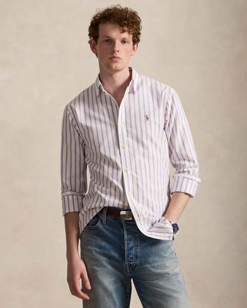 Camicia Oxford a righe Slim-Fit Ralph Lauren