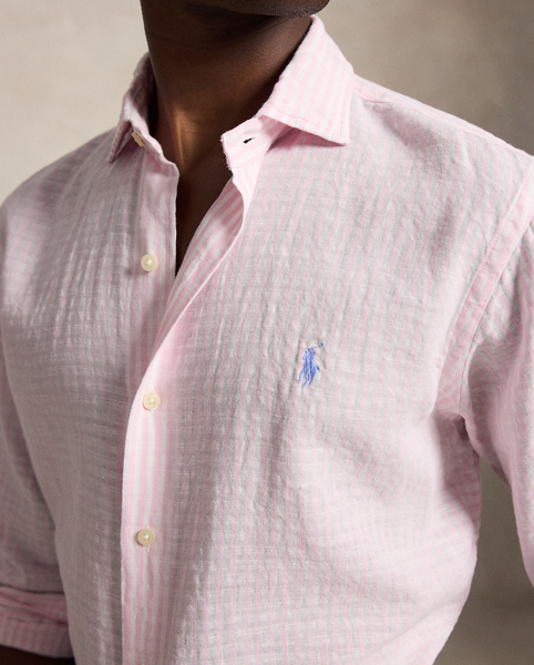 Camicia in Seersucker a Righe Ralph Lauren per l'Estate