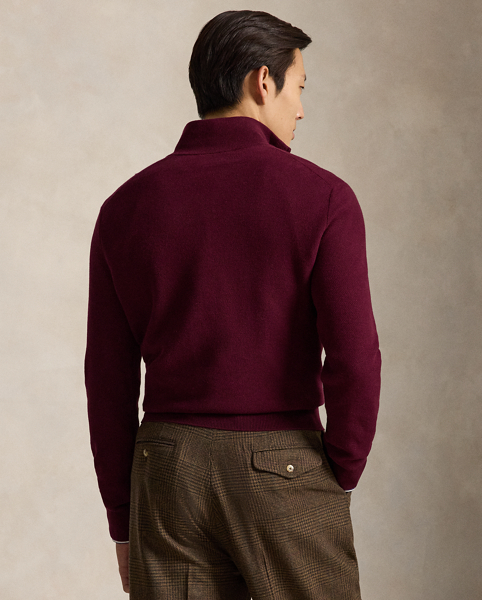 Maglia Piqué in Cotone Ralph Lauren con Cerniera