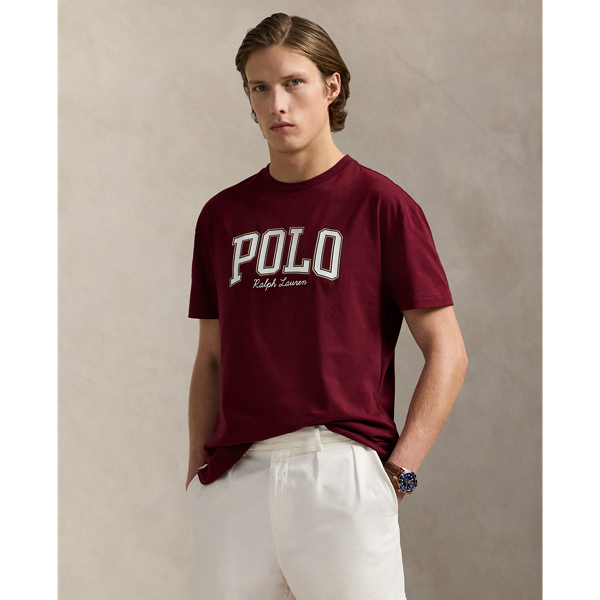 In addition to our signature embroidered Pony, this cotton T-shirt features our "Polo  Ralph Lauren Lauren" logo rendered in block letters and script.