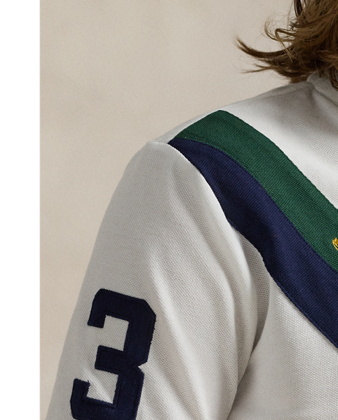 An American style standard since 1972, the Polo shirt has been imitated but never matched. Over the decades,  Ralph Lauren Lauren has reimagined his signature style in a wide array of colours and fits, yet all retain the quality and attention to detail of the iconic original. This mesh version features an equestrian-inspired crest celebrating 20 years of  Ralph Lauren Lauren's iconic Big Pony.