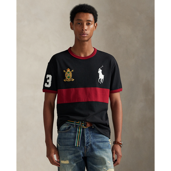 Crafted with soft cotton jersey, this T-shirt features an equestrian-inspired crest at the chest that celebrates 20 years of  Ralph Lauren Lauren's iconic Big Pony.
